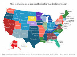 This Map Shows The Most Commonly Spoken Language In Every Us State Excluding English And Spanish Language How To Speak French Language Log