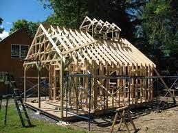 I installed the 2″x4″ purlins to support the roofing, and before too long, the sugar shack was completely framed. Cupola Framing Sugar Shack Plans Backyard Barn Sugar Shack