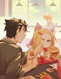 natsuki subaru, beatrice, and louis arneb (re:zero kara hajimeru isekai  seikatsu and 1 more) drawn by slothfulonie | Danbooru