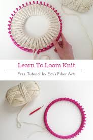 Binding of a flat panel of knitting. Learn To Loom Knit Double Brim Beanie Tutorial Em S Fiber Arts