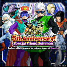 How does summon item work in 1.12? Dragon Ball Z Dokkan Battle On Twitter 5th Anniversary Special Friend Summon Special Friend Summons Held For Celebrating The 5th Anniversary Are Here Recruit Characters Who Can Level Up Super Attacks To