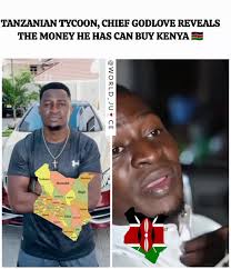 TANZANIAN BILLIONAIRE CHIEF MWAKIBETE GODLOVE REVEALS THAT HE CAN BUY PARTS  OF KENYA What is he saying?? #nairobitiktokers #tiktoktanzania🇹🇿  #tiktokenya🇰🇪 #fypviralシ #mombasatiktokers