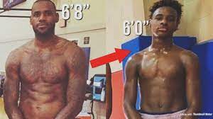 Lebron james says he was told he'd only grow up to be 6'3 and how that news tore him apart. Bronny James Insane Growth As A 13 Year Old Soon Going To Be Taller Then Lebron Youtube