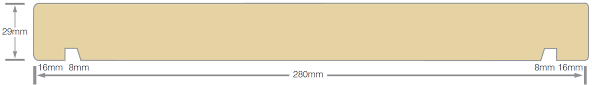 Weather board & feather edge. Pineclad Fascia Profiles