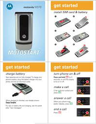 Motorola W370 Get Started Pdf Download Manualslib
