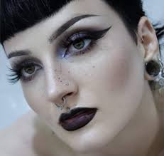 Makeup artist for dark aesthetic wedding look
