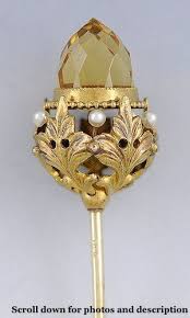 14k Gold Pearl Pin Ebay Hat Pins Antique Hats Hats Vintage