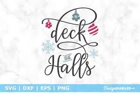 Laser cut christmas greeting card svg file. Deck The Halls Svg File