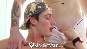 HD ManRoyale - Cute guy jerking off gets fucked by his friend