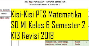 Modus nilai ulangan di atas ialah …. Kisi Kisi Uts Pts Matematika Sd Mi Kelas 6 Semester 2 K13 Revisi 2018 Guru Berbagi