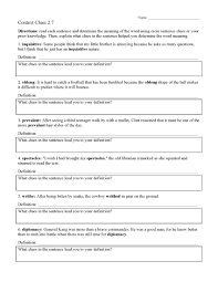 In this language arts worksheet, your child gets practice putting together compound words such as football, playground, and pancake. Context Clues Worksheets Ereading Worksheets
