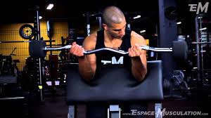 For a bicep exercise that requires nothing except a weight and a bench to sit at, try concentration curls! Comment Faire Les 4 Variantes Du Curl Barre Pour Se Muscler Les Biceps