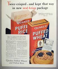 Mae'S Food Blog: The Quaker Oats Company Has Stopped Puffing!