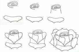 10 Easy Pencil Drawing Lessons For Beginners Easy Flower Drawings Easy Drawings Flower Drawing
