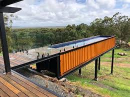 Container Swimming Pool On Hillside Great Interpretation Of Materials For Use In A New Container Pool Shipping Container Pool Shipping Container Swimming Pool