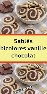 Sables Bicolores Vanille Chocolat En 2020 Sables Vanille Chocolat
