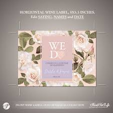 6 thank you for your purchase email templates. Peony Wine Bottle Label Template Dusty Pink Botanical Collection By Printolife