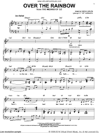 Yanofsky Over The Rainbow Sheet Music For Voice And Piano Pdf Sheet Music Music Printables Rainbow Sheets