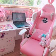 autofull pink gaming chair with bunny gaming chair chair games