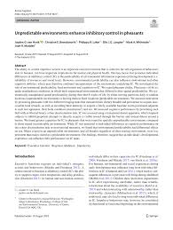 In order to check your visa status online, you need to visit the website of a particular consulate and keep certain information handy with you. Pdf Unpredictable Environments Enhance Inhibitory Control In Pheasants