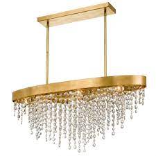 Gold drum chandelier with 19.5 cord 4/6/8 lights modern adjustable clear crystal hanging lights for living room. Lighting Loft Atlanta Ga