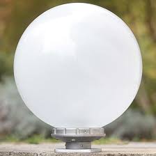Glaskugel Aussenleuchte Terra Lumi 250 Mit Flachem Sockel Von Schlesische Laternen Glaskugel Geblasenes Glas Sockel