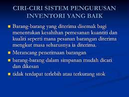 Pengurusan yang sistematik pada inventori atau stok amat penting bagi sesebuah organisasi. Kitaran Pengeluaran Sistem Pengurusan Inventori Sistem Pengurusan Kos Ppt Video Online Download