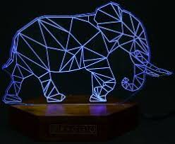 Nature Lamparas 3d Dibujos De Animales Artesanias En Madera