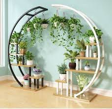 2pcs Flower Storage Rack Holder Garden Rack Stand Plant Shelves Beautiful Nice P 2pcs Beautiful Flower Garde Hangepflanzen Blumen Regal Pflanzenregale