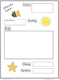 friendly letter graphic organizer k 5 computer lab