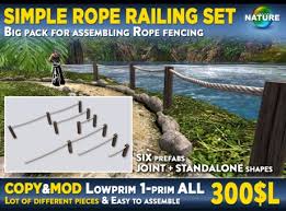Established in 1887, this company was the first. Second Life Marketplace Simple Rope Railing Fence Set 100 Mesh Tiki Pirate Fencing For Boat Decks Or Piers