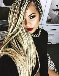 Platinum Blonde Black And Blonde Box Braids Mixed 65 Box Braids Hairstyles For Black Women Box Braids Styling Braided Hairstyles Box Braids Hairstyles