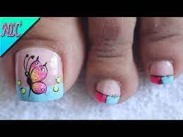 Maybe you would like to learn more about one of these? Diseno De Unas Para Pies Mariposa Para Principiantes Butterfly Nail Art Nlc Youtube Unas Pies Decoracion Disenos De Unas Pies Unas Manos Y Pies