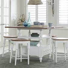 Progressive Shutters Counter Height Dining Table In Oak And White Counter Height Dining Table White Dining Table Progressive Furniture