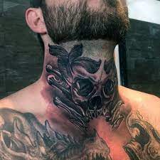 Aside from the intense pain, guys need to think about the potential professional and social consequences of cool hand tattoo designs. 80 Throat Tattoos For Men Cool Masculine Design Ideas Throat Tattoo Throat Tattoo Ideas Mens Throat Tattoo