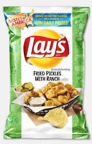 Lay S Taste Of America Fried Pickles With Ranch Dressing Potato Chips Potato Chip Flavors Lays Potato Chip Flavors Lays Potato Chips