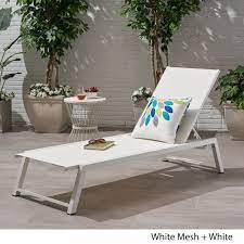 Shop for chaise lounges in living room furniture. Myers Outdoor Aluminum Mesh Chaise Lounge By Christopher Knight Home On Sale Overstock 19454928