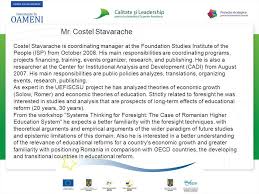 Economica, sociala, politica si altele. Bucharest Dialogues Systems Thinking For Foresight The Case Of Romanian Higher Education System Ppt Download