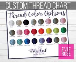 Custom Embroidery Thread Color Swatch Chart Graphic For Your Etsy Shop Shaped Color Chart Resource For Monogram And Embroidery Shops