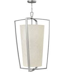 Hinkley 3796bn Blakely 4 Light 22 Inch Brushed Nickel Foyer Light Ceiling Light