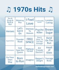 Free printable 1970's trivia questions and answers printable. Free Printable And Virtual Music Bingo Cards And Games