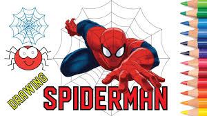 Free printable coloring pages spiderman coloring sheets. How To Draw Color Spiderman Face Drawing Spiderman Homecoming Coloring Pages Spider Web Youtube