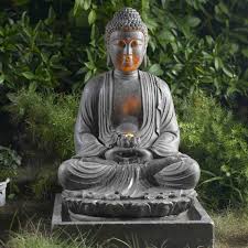 Pin By Swathi On Buddha Buddha Garden Oasis Statue
