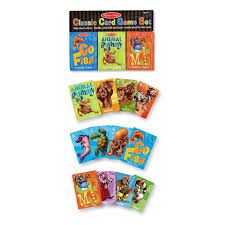 The mechanism of the game is exactly the same, but when everyone else has run out of cards the holder of the odd card (the last queen or jack or the old maid card) is the winner. Melissa Doug Classic Card Games Set Old Maid Go Fish Rummy Target