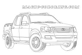 Ford Explorer Sport Trac Coloring Page Ford Explorer Sport Ford Explorer Sport Trac