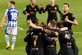 Diego simeone's men edge closer to becoming laliga champions after goals from yannick carrasco and angel correa take advantage of real madrid and barcelona. Barca Feiert Kantersieg Gegen Real Sociedad Sky Sport Austria