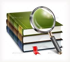 Books And Magnifying Glass On White Magnifying Glass Books Glass