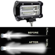 Led Spot Front Fog Lamps Driving Lights 180 Dregree Wide Angle Work Light 6000k Ip67 Waterproof Review Led Spot Work Lights Fog Lamps