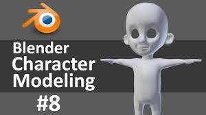 Blender Character Modeling 8 Of 10 Blender Character Modeling Blender Tutorial Character Modeling