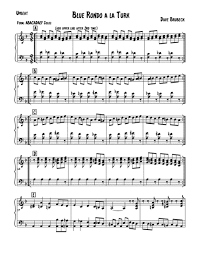 Blue Rondo Ala Turk Free Music Sheet Musicsheets Org